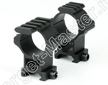 Hawke TACTICAL MATCH MOUNT Weaver Mounts for 30mm Scope HIGH 2 piece